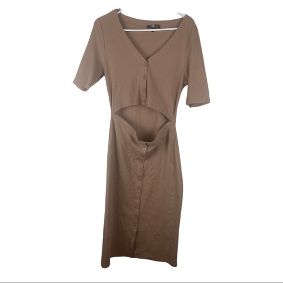 7 For All Mankind Shell Exterieur  Dress Size L - Picture 1 of 7